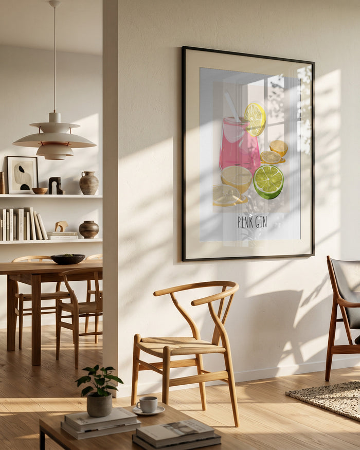 Pink Gin by Lisen Vennesland in interior setting
