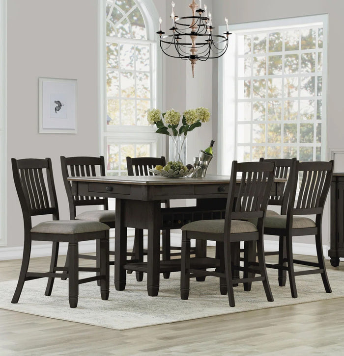 PORTSVILLE Black 20" Wide Counter Height Chair