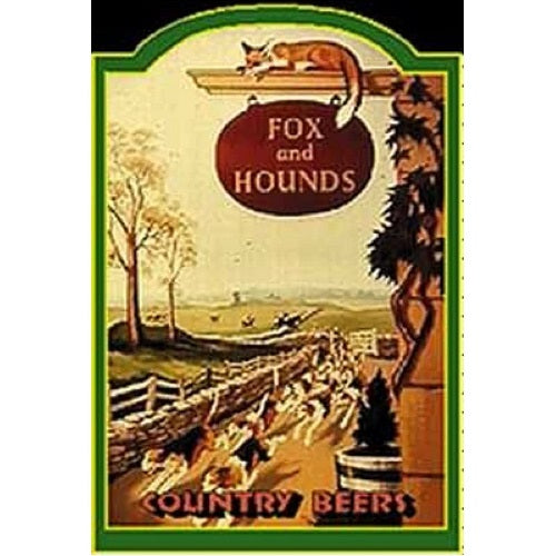 Pub Paraphernalia Fox & Hounds Mini Pub Sign Size 15x10cm product image