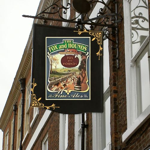 Pub Paraphernalia Fox & Hounds Small Pub Sign