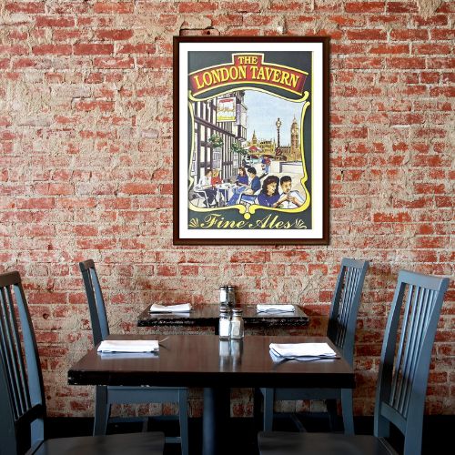 Pub Paraphernalia The London Tavern Pub Sign Cork-backed Poster size 30x20cm
