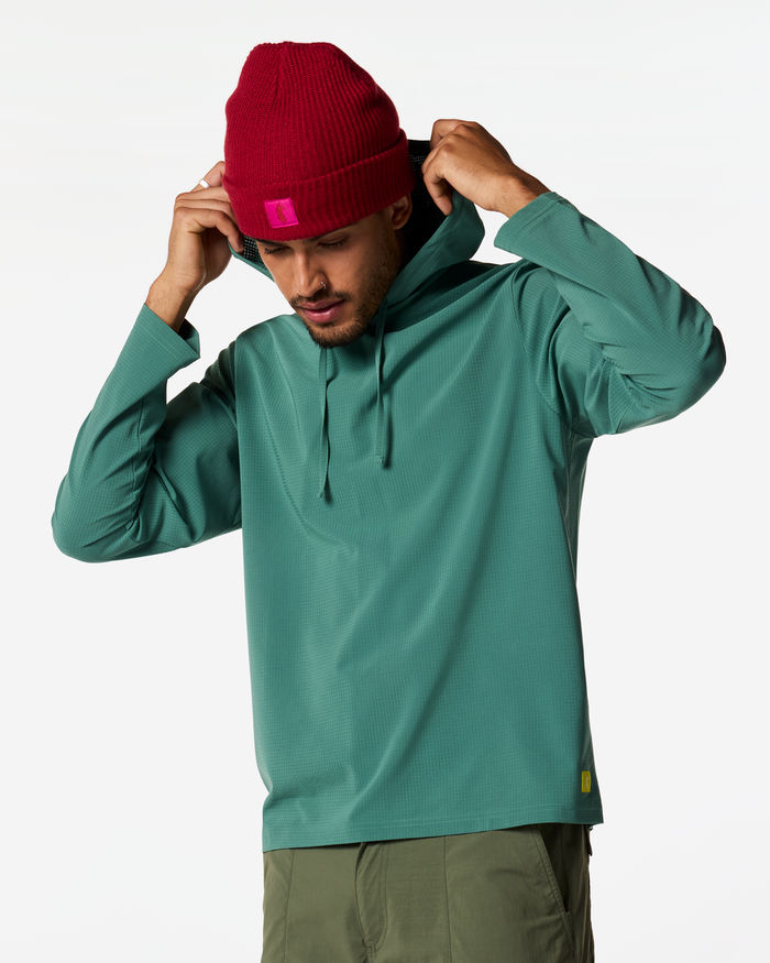 Model Pedro, Pulso Tech Hoodie - Men's, Juniper