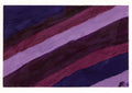 Purple Lines by rainbowuniverse - diagonal painted bands in indigo, plum, aubergine and pale lavender
