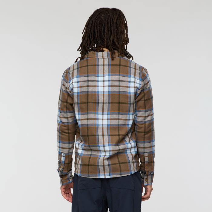 Quedo Flannel Shirt - Men's, Dune Plaid, Model Kai