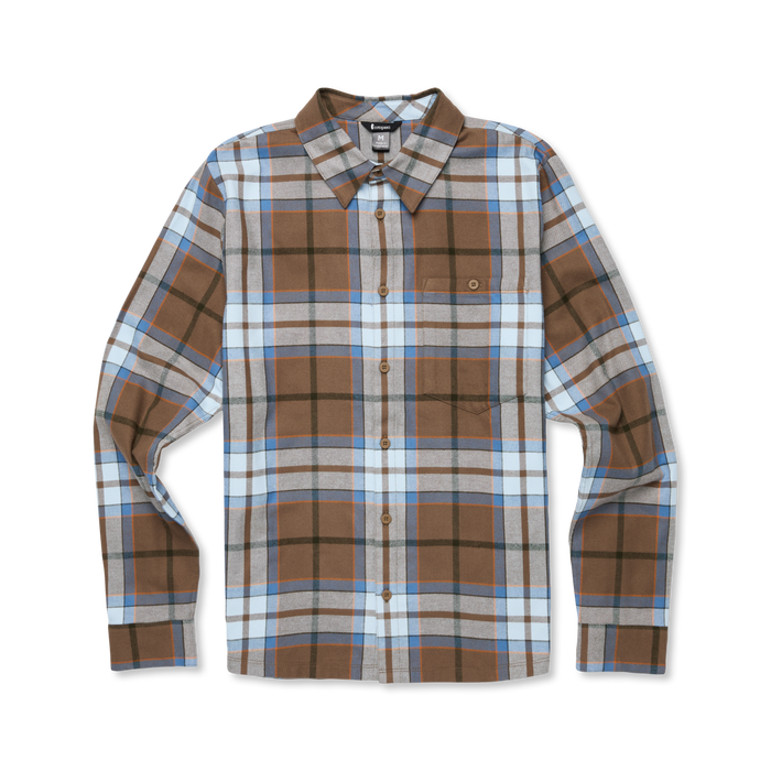 Quedo Flannel Shirt - Men's, Dune Plaid, Model Kai