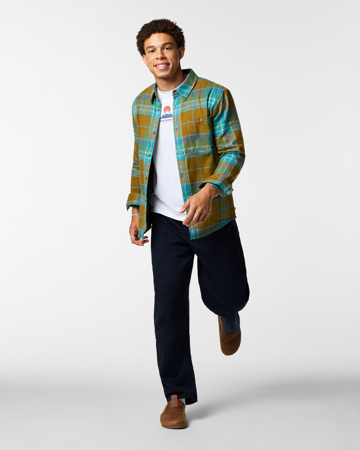 Quedo Flannel Shirt - Men's, Log Cabin Plaid, Model Luke