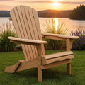 RAINIER Natural Finish Wood 27" Wide X 41" Height Adirondack Chair (RTA)