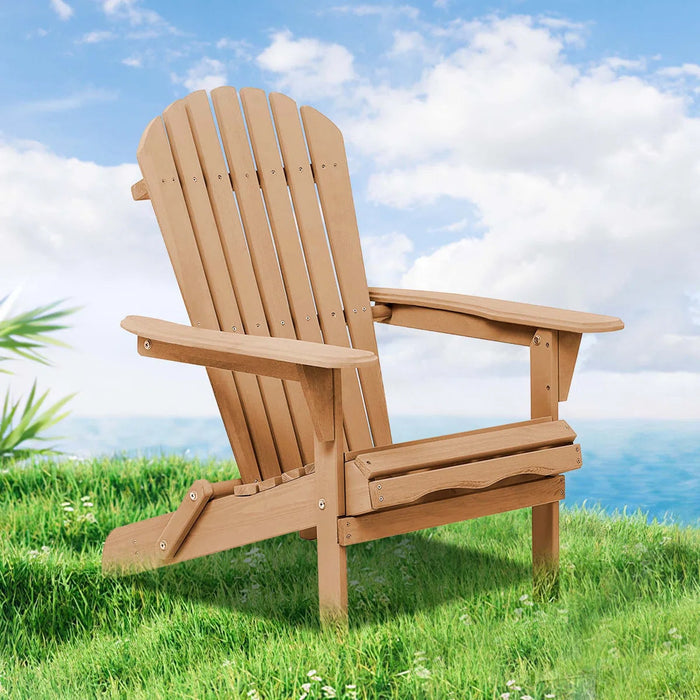 RAINIER Natural Finish Wood 27" Wide X 41" Height Adirondack Chair (RTA)