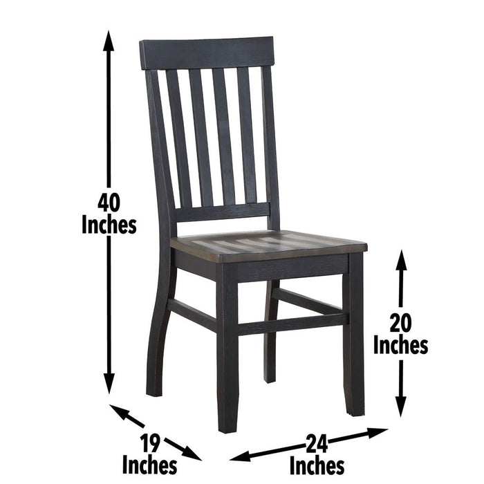 Raven - Noir Side Chair - Dark Brown