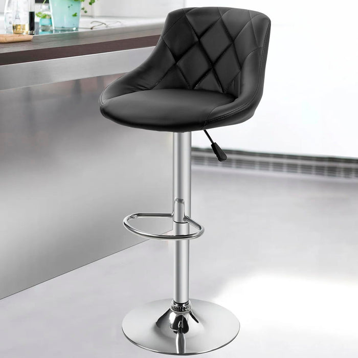 RAYLY Black 18" Wide Adjustable Height Barstool