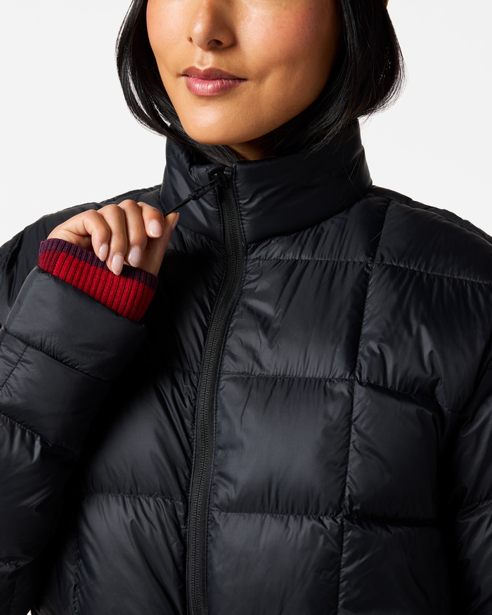 Repleto Down Long Jacket - Women's, Cotopaxi Black, Model Tiff