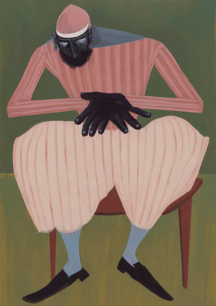 Resting Hands seated figure portrait poster by Martin Zen