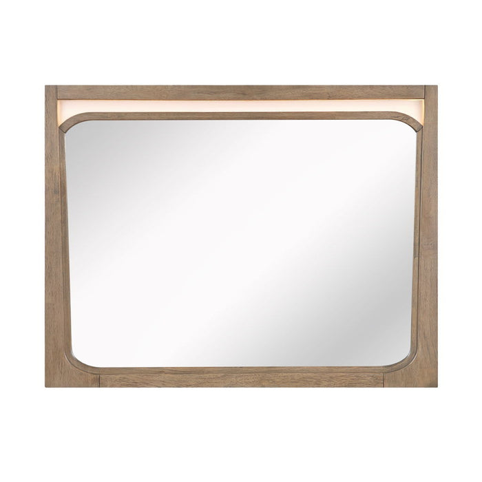 Riley - Mirror - Light Brown