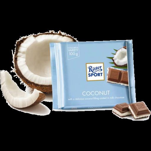 Ritter Sport Milk Chocolate with Coconut 100g