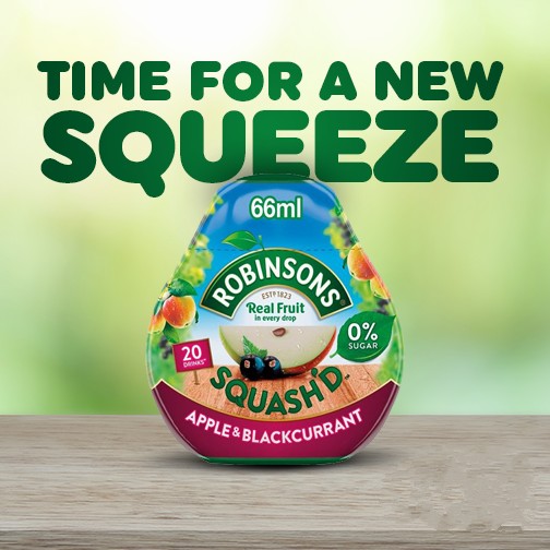 Robinsons Squash'd Apple & Blackcurrant No Added Sugar (66Ml)