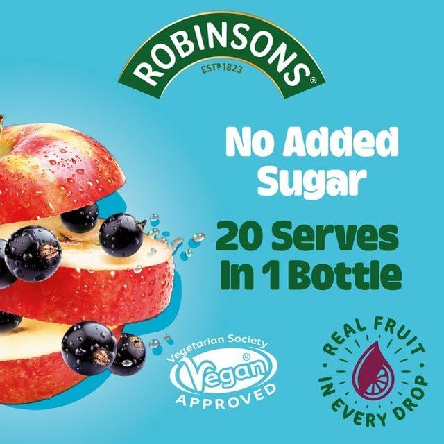 Robinsons Squash'd Apple & Blackcurrant No Added Sugar (66Ml)