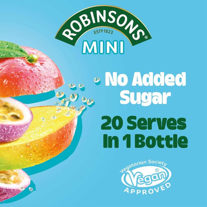 Robinsons Squash'd Mango & Passion Fruit No Added Sugar - 66Ml