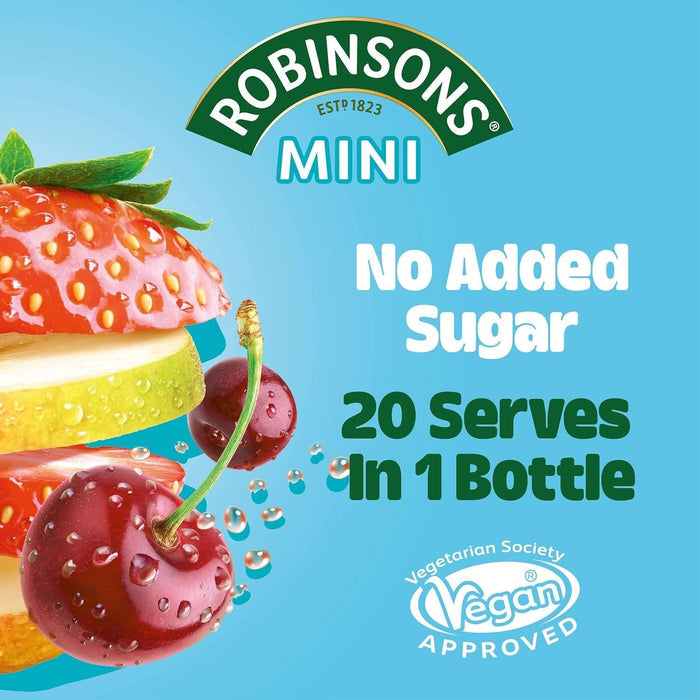 Robinsons Squash'd Summer Fruit No Added Sugar 66Ml