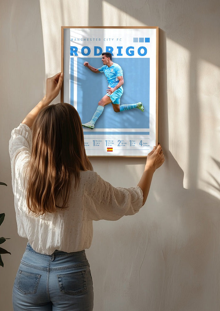 Rodri - Man City Football Poster