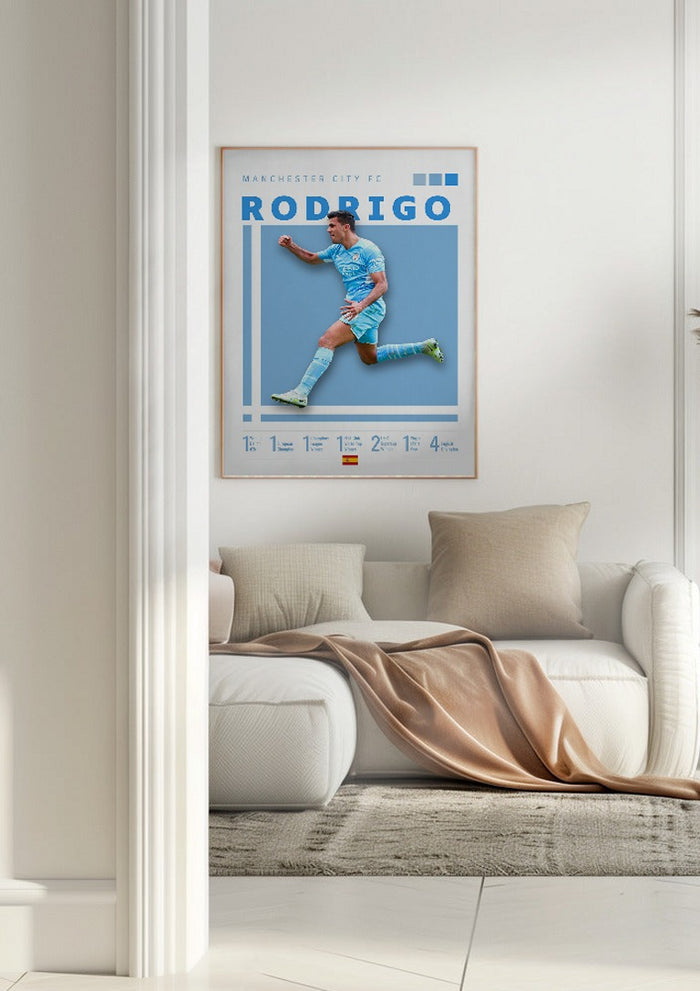 Rodri - Man City Football Poster