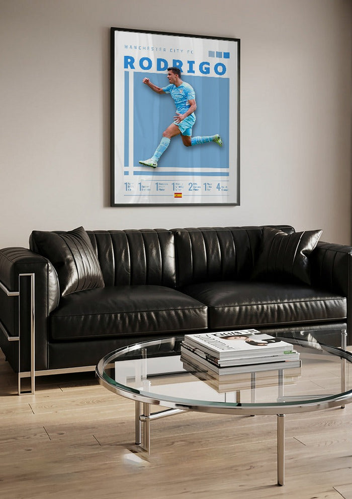 Rodri - Man City Football Poster