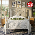 ROSALIND White 46" Height Platform Bed