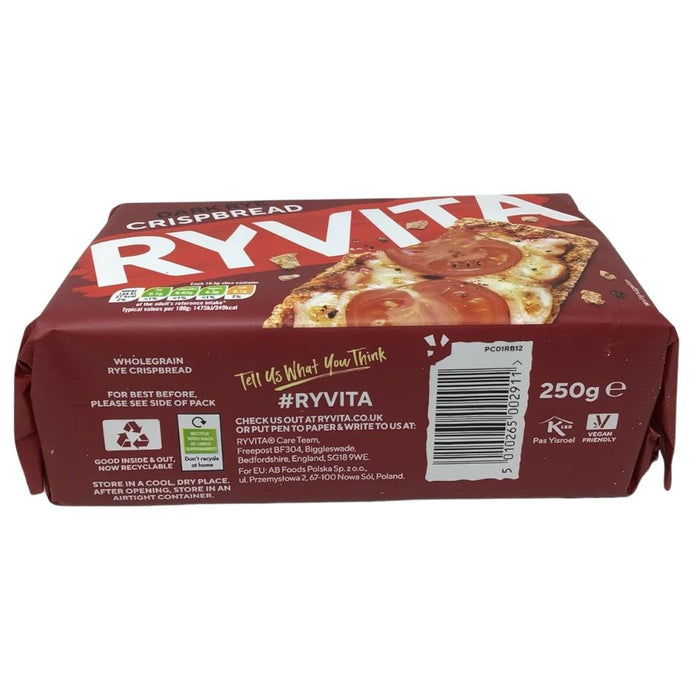 Ryvita Dark Rye Crispbread 250g