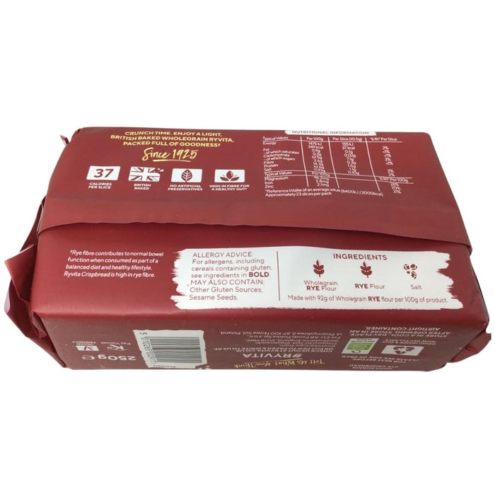 Ryvita Dark Rye Crispbread 250g