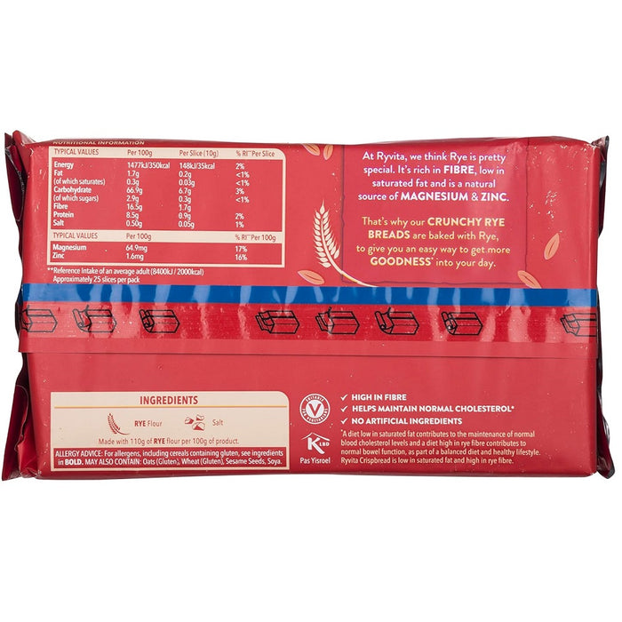 Ryvita Original Crunchy Rye Crispbread 250g