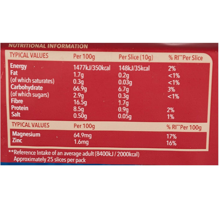 Ryvita Original Crunchy Rye Crispbread 250g