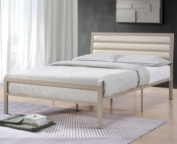 SALADO Gold Metal 38" Height Platform Bed