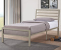 SALADO Gold Metal 38" Height Platform Bed