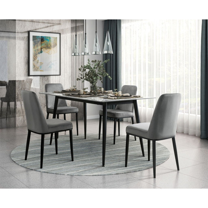 Salerno - Dining Table - Black / Gray