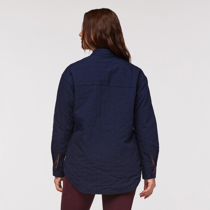 Salto Insulated Flannel Jacket - Women's, Ink Plaid, Model Aya
