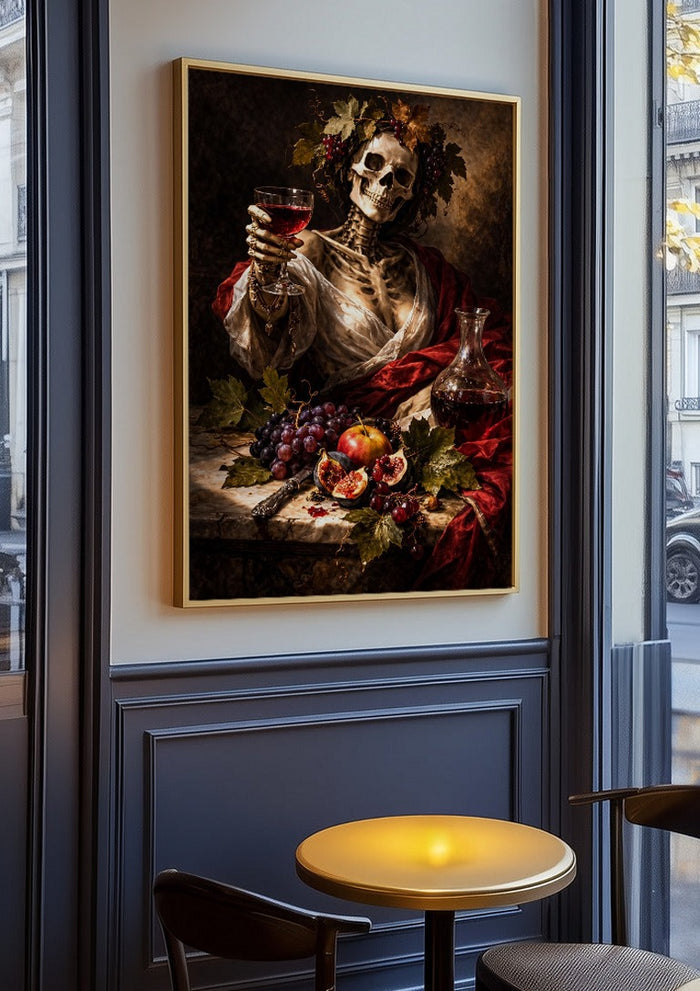 Santa Muerte, A Tribute to Caravaggio's Bacchus - Devour Art
