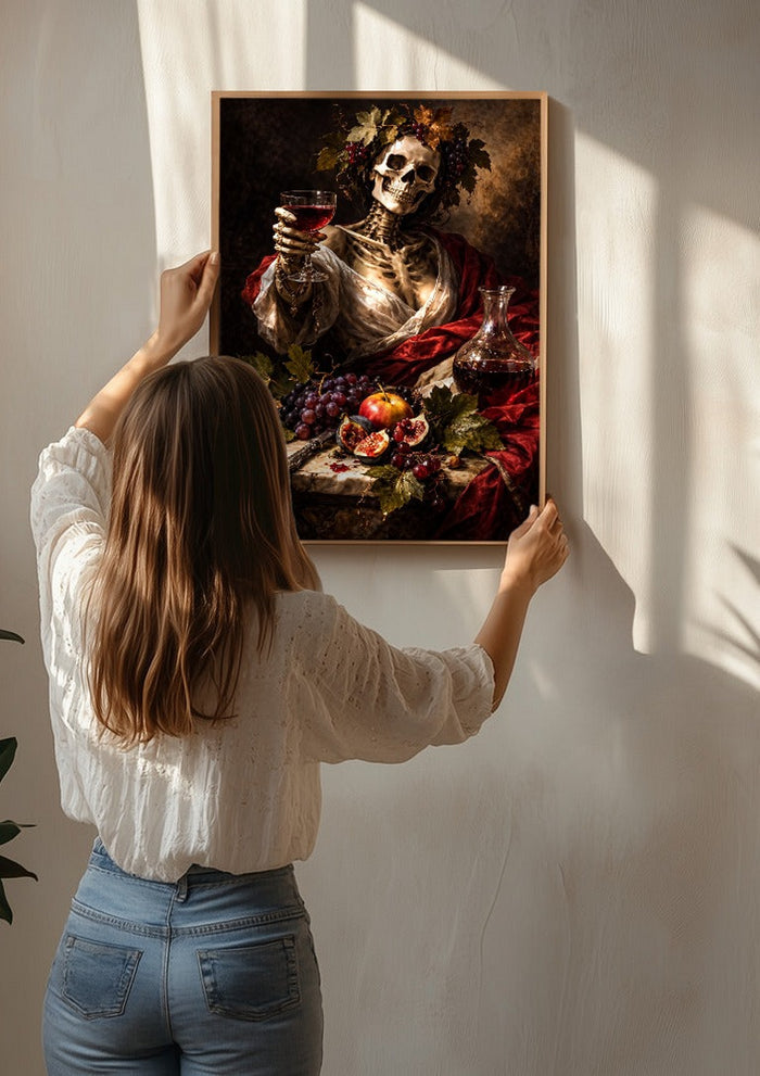 Santa Muerte, A Tribute to Caravaggio's Bacchus - Devour Art