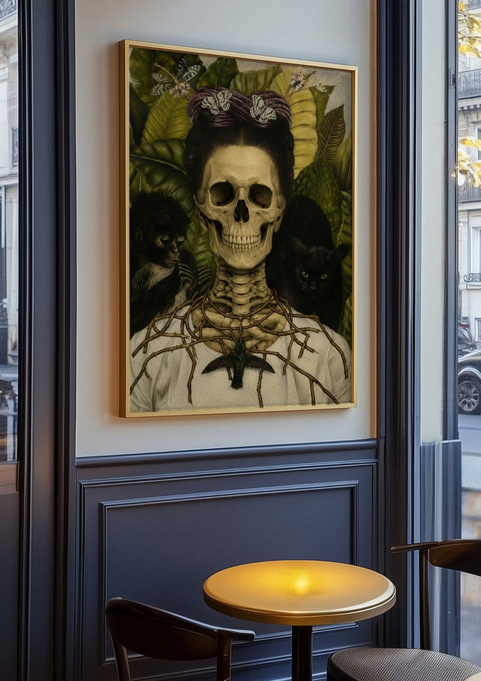 Santa Muerte, A Tribute to Frida Kahlo's Self-Portrait - Devour Art