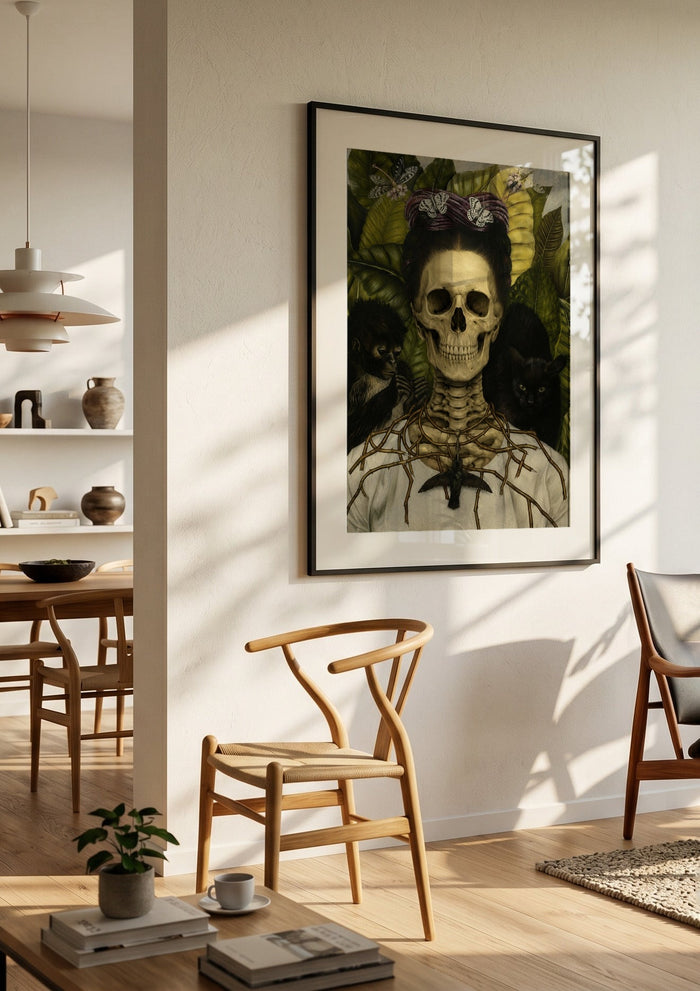 Santa Muerte, A Tribute to Frida Kahlo's Self-Portrait - Devour Art
