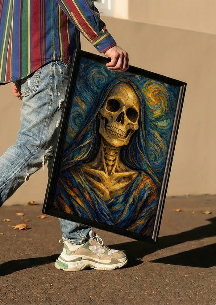 Santa Muerte, A Tribute to Van Gogh's Self-Portrait - Devour Art