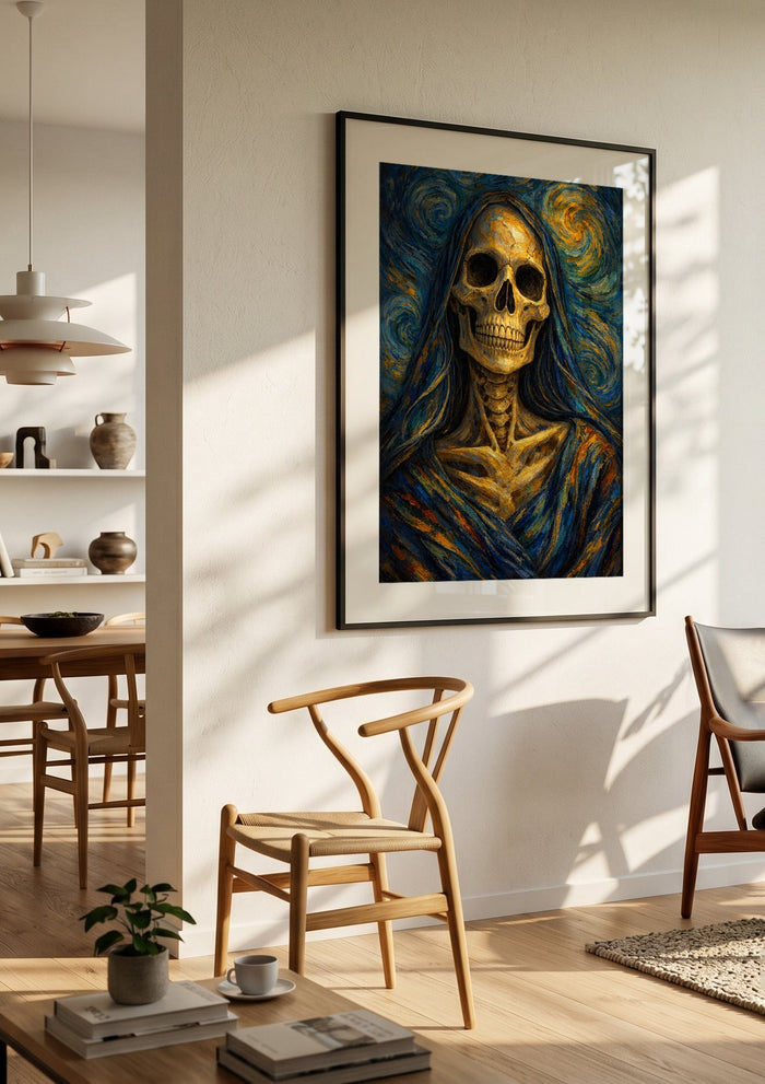 Santa Muerte, A Tribute to Van Gogh's Self-Portrait - Devour Art