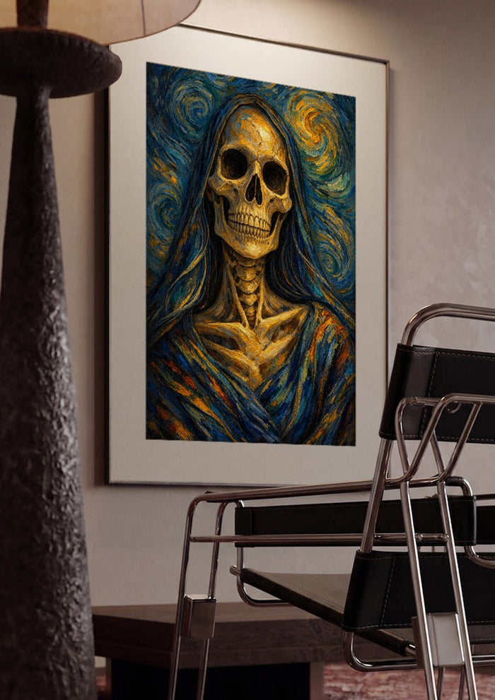 Santa Muerte, A Tribute to Van Gogh's Self-Portrait - Devour Art
