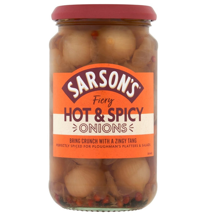 Sarson's Hot & Spicy Silverskin Onions Pickle 460g product image
