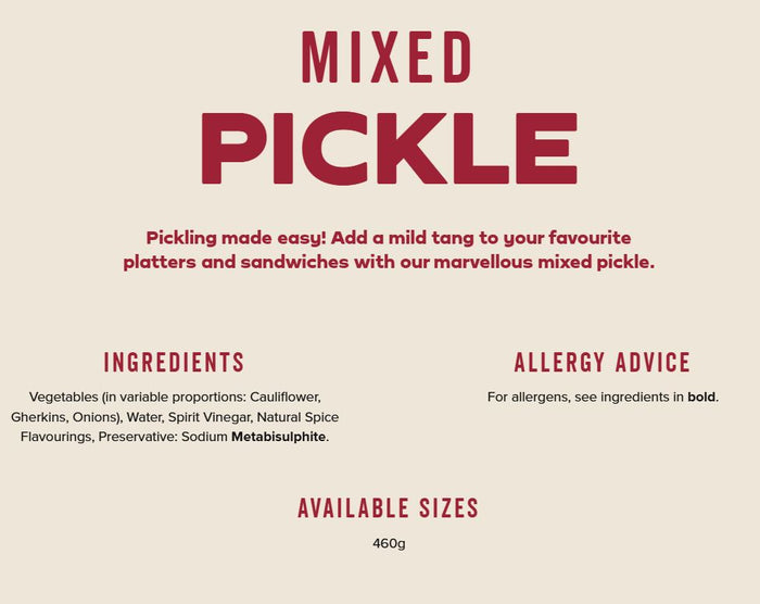 Sarson's Mixed Pickle 460g
