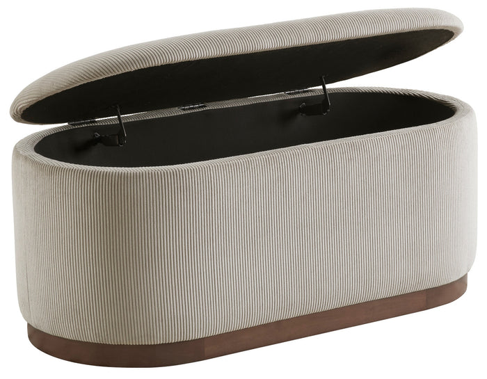 SCARLETT Taupe Storage Bench
