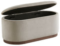 SCARLETT Taupe Storage Bench