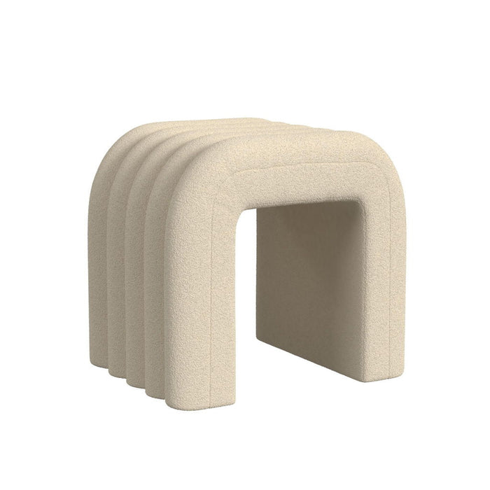 Seqouia - Bench With 2 Stools - Cream