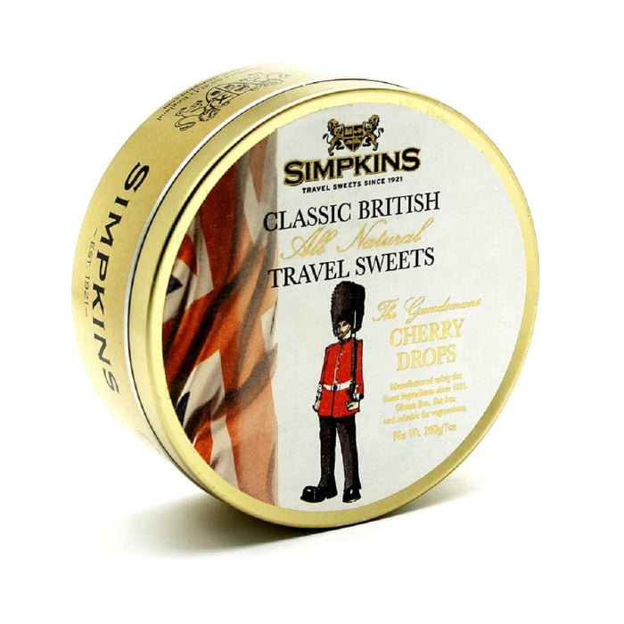 Simpkins Guardsman Cherry Drops Travel Sweets 200g product image