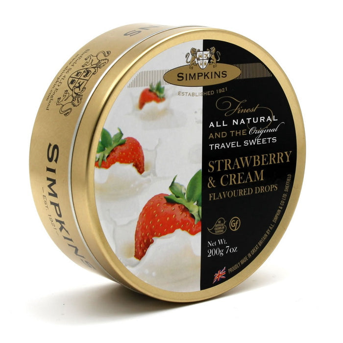 Simpkins Travel Strawberry and Cream Sweets 200g product image