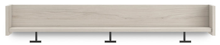 Socalle - Wall Mounted Coat Rack w/Shelf - Light Natural