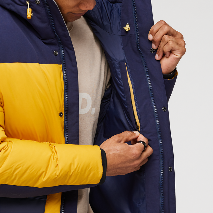 Solazo Down Parka - Men's, Maritime/Amber, Model Jason
